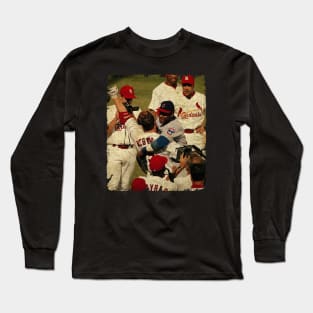 Sammy Sosa Hugs Mark McGwire after Long Sleeve T-Shirt